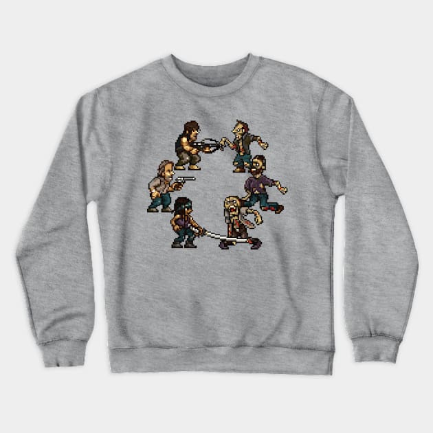 The Slugging Dead Crewneck Sweatshirt by Sy Gibbon